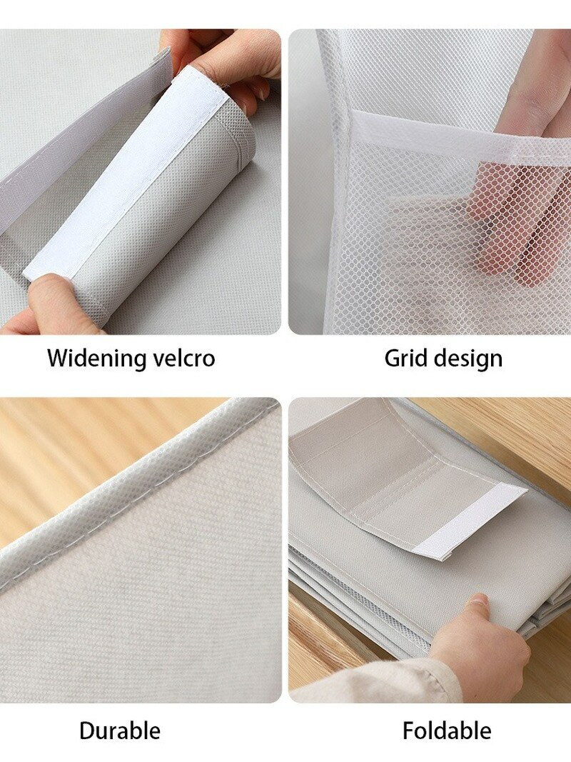 4 Layers Foldable Hanging Storage Bag Wardrobe Organizer Underwear Socks Clothes Storage Shelves Closet Hanging Shoe Organizer