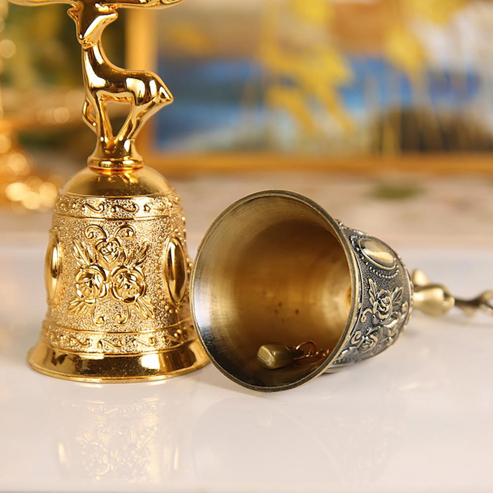 Handheld Hand Call Bell Pleasant Sound Zinc Alloy Fine Texture Desk Service Bell for