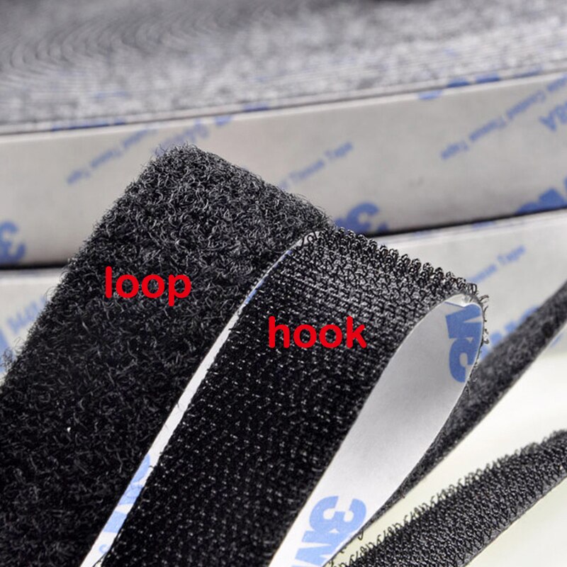3M/lot Strong Self Adhesive Velcros Fastener Tape Nylon Hooks and Loops Sticker Magic Tape with Glue for DIY 20/25/30/38/50mm