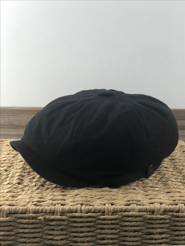 Hombre de talla grande gorro Ivy cabeza grande hombre vendedor tapa de lino y algodón boina planos de las mujeres tapas 54-56cm 57-58cm 59-60cm 61-63cm: Cotton linen Black / M 57-58cm