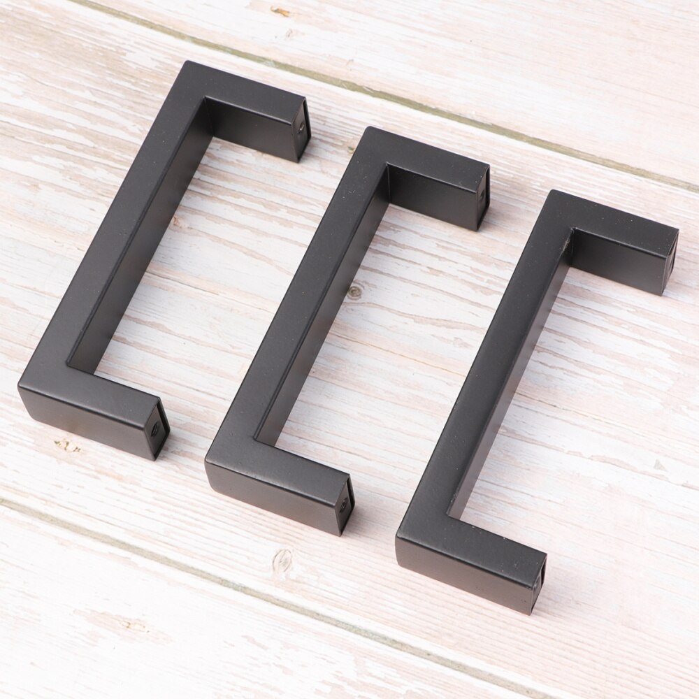 5pcs Stainless Steel Furniture Cabinet Handles Drawer Pulls Cupboard Door Knobs for Kitchen Home (96mm)