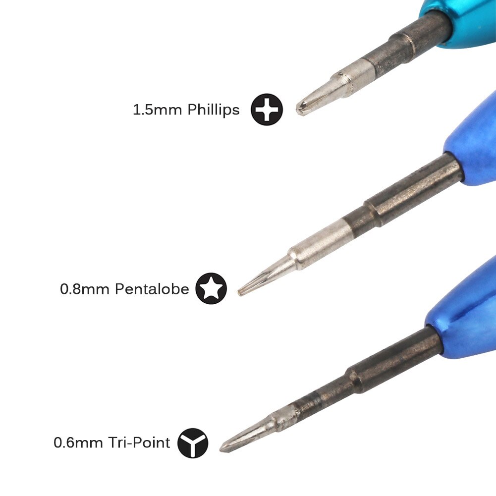 Pentalobe – tournevis tripoint PH000 Phillips 1.5mm 0.8mm P2, 0.6mm Y000, pour iPhone 7 8 Plus X XS 11 12 13 Pro, Kit d&#39;outils de réparation