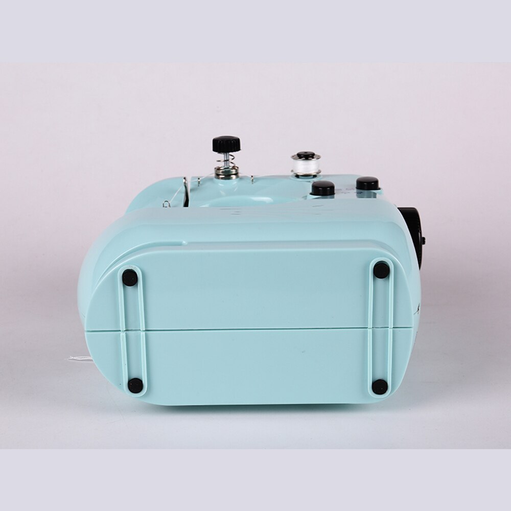 Sewing Machine Mini Portable Household Small With Night Light Pedal Electric Set Multifunctional Handicraft Repair Beginner Blue