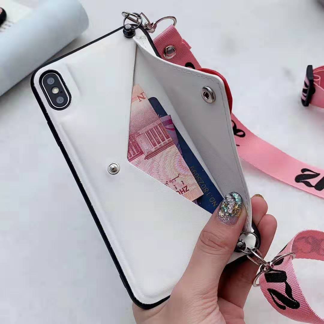 Telefoon geval voor Huawei P30 P30 pro P30 lite zachte pu lederen tpu hart walt kaarthouder case cover p30 coque met riem