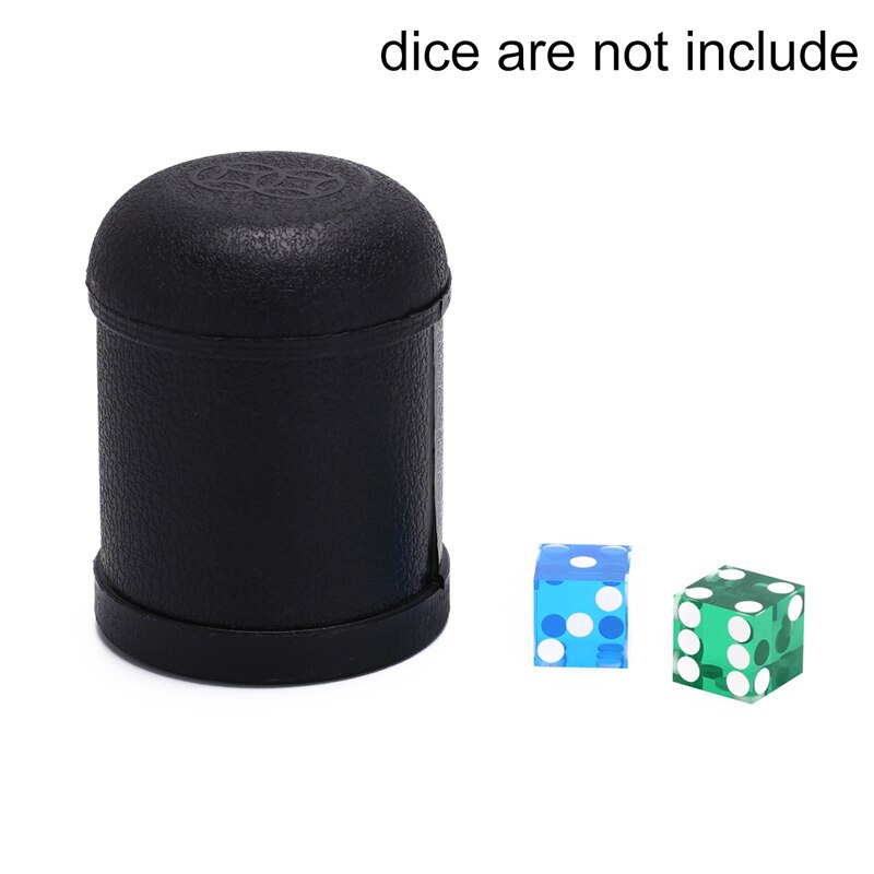 1Pc Dobbelstenen Cup Plastic Materiaal Black Game Speelgoed Plastic Dice Cup Schudden Cup