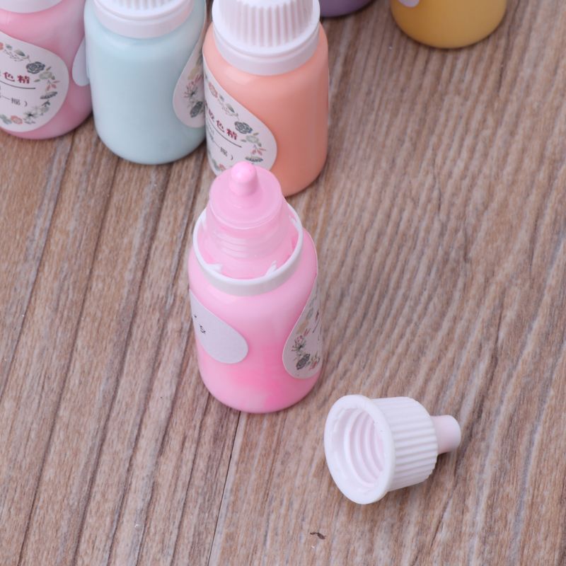 12 Bottles Liquid Macaron Candy Color Resin Pigment Dye Resin Epoxy Jewelry DIY