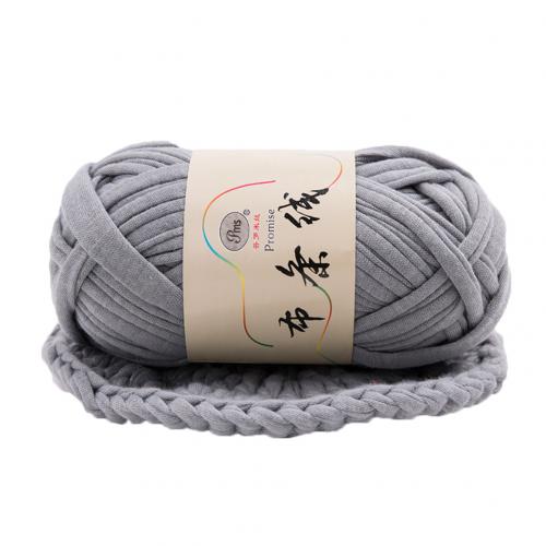 Neue Hand-stricken gewebte Gewinde Starke Korb Decke Geflochtene DIY Häkeln Tuch Phantasie Garn: grau