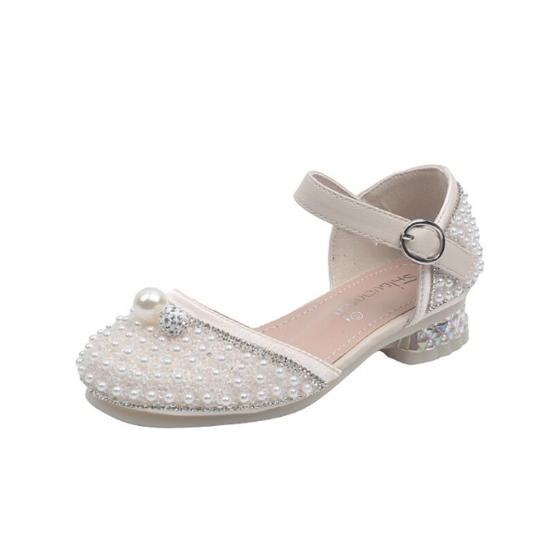 Lente/Zomer Meisjes Hoge Hakken Prinses Dans Schoenen Kinderen Jurk Prestaties Student Baby Kids Dance Schoenen 02A