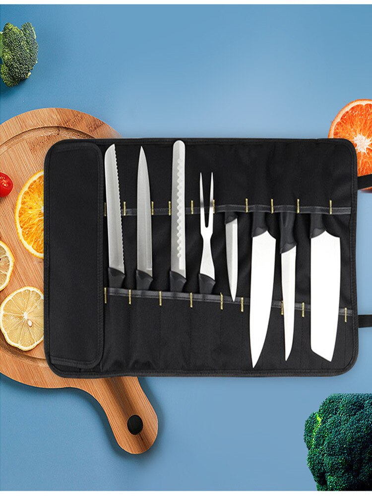 Sac à couteaux de chef Portable, sac en rouleau, sac de valise de cuisine, sac de rangement portable durable Funda Navaja