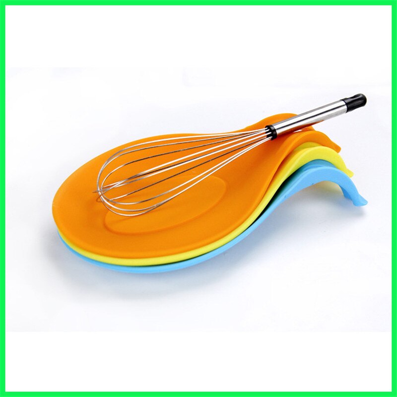 1 Pcs Keuken Goederen Gadgets Keuken Accessoires Kleine Kleurrijke Siliconen Lepel Mat Voor Keuken Gereedschap Mutfak Aksesuarlari Cocina.Q
