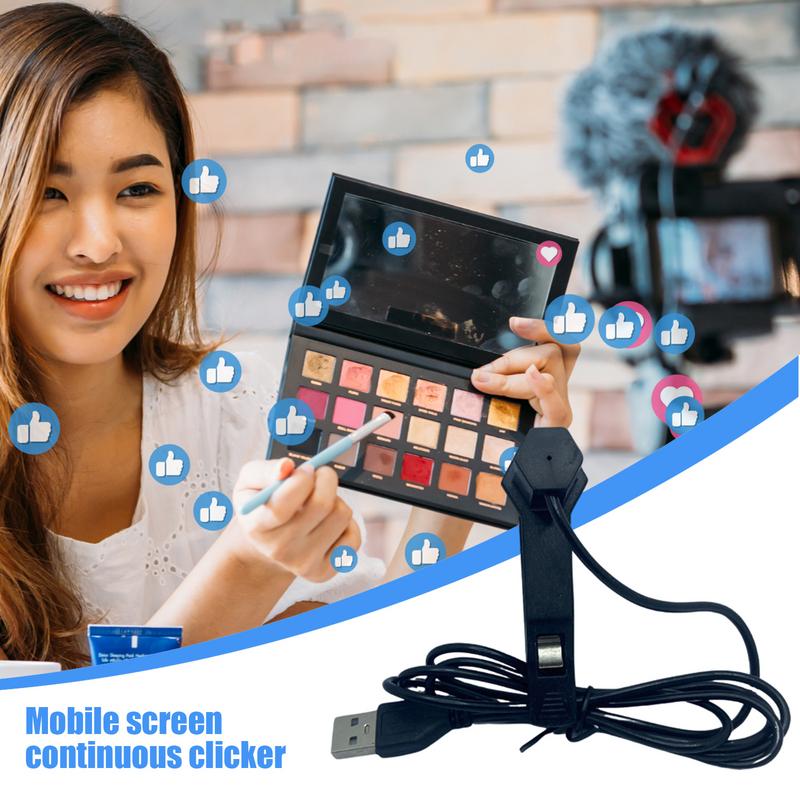 Screen tapper automatico per telefono, simulazione di clic del dito, clicker usb per giochi, shopping, trasmissioni live veloci