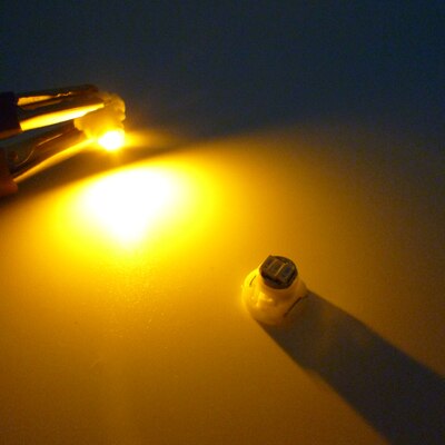 10x Neo Wedge Led T4.2 3014 SMD Instrument Panel Light A/C and Heater Control Panel Bulb for Volvo S60 S80 V70 XC70 XC90: Yellow