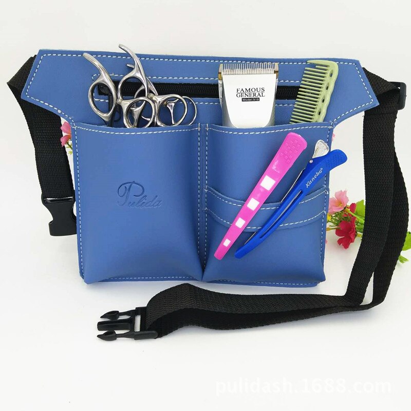Kappersschaar kit tas multifunctionele haarschaar leren etui heupriem kapperspakket salon holster tas