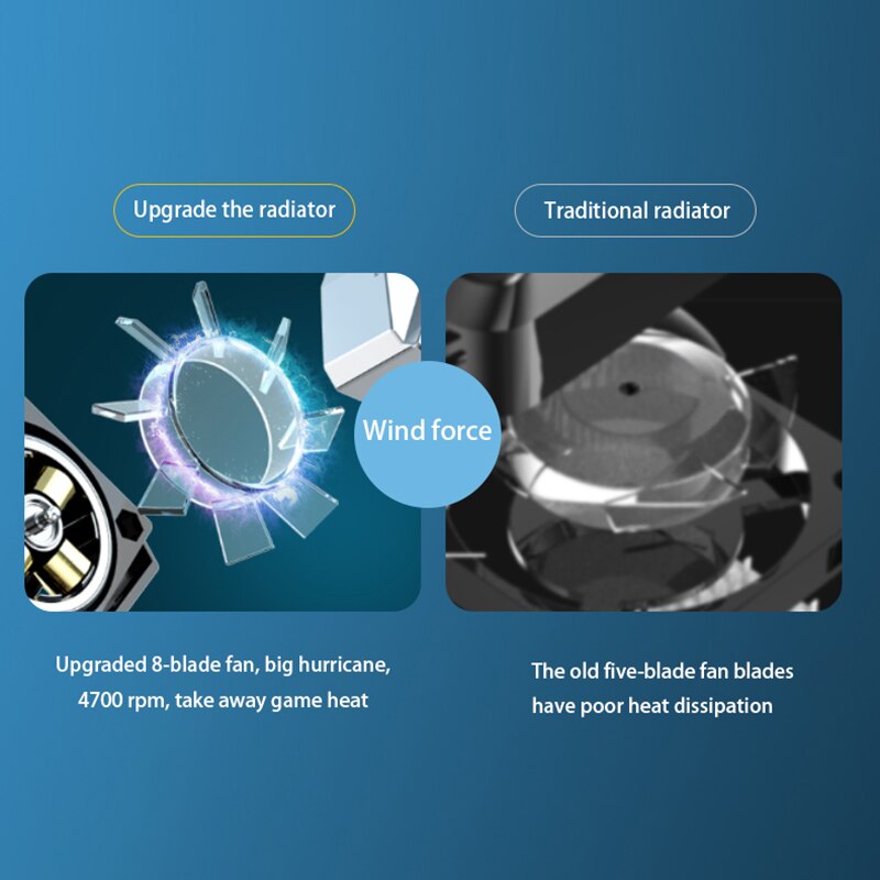 Enfriador de teléfono móvil P11, ventilador de refrigeración, soporte para almohadilla de juego, radiador para iPhone, Huawei, Xiaomi, tableta inteligente