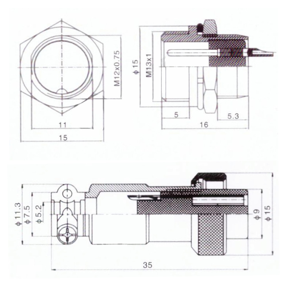 GX12 2/3/4/5/6/7 Pin Male + Female Wire Panel Connector Circulaire luchtvaart Stopcontact 12mm met Plastic Cap Deksel