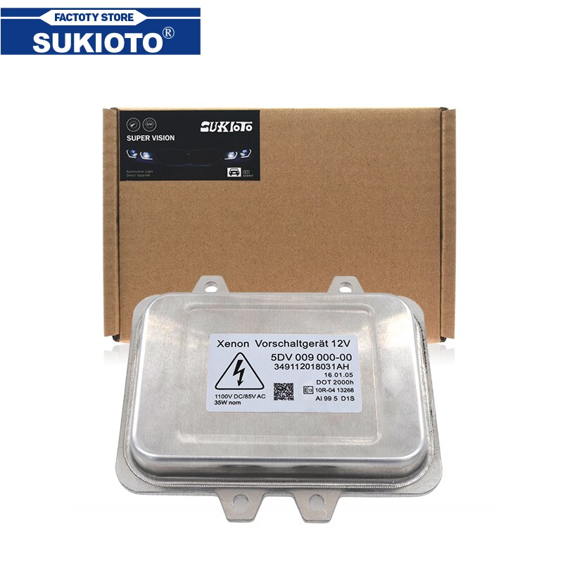 SUKIOTO Neue OEM H1 35W D1S Auto Scheinwerfer Xenon versteckt Ballast 5DV 009 610-00 5DV009610-00 5DV00961000 Für x5 X6 Skoda Octavia