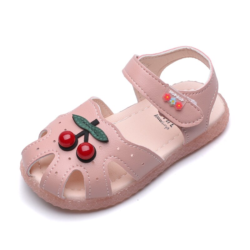 Children Sandals kids shoes baby boys sandal for girls slip on Unisex children's footwear ground sandal: Pink / 30