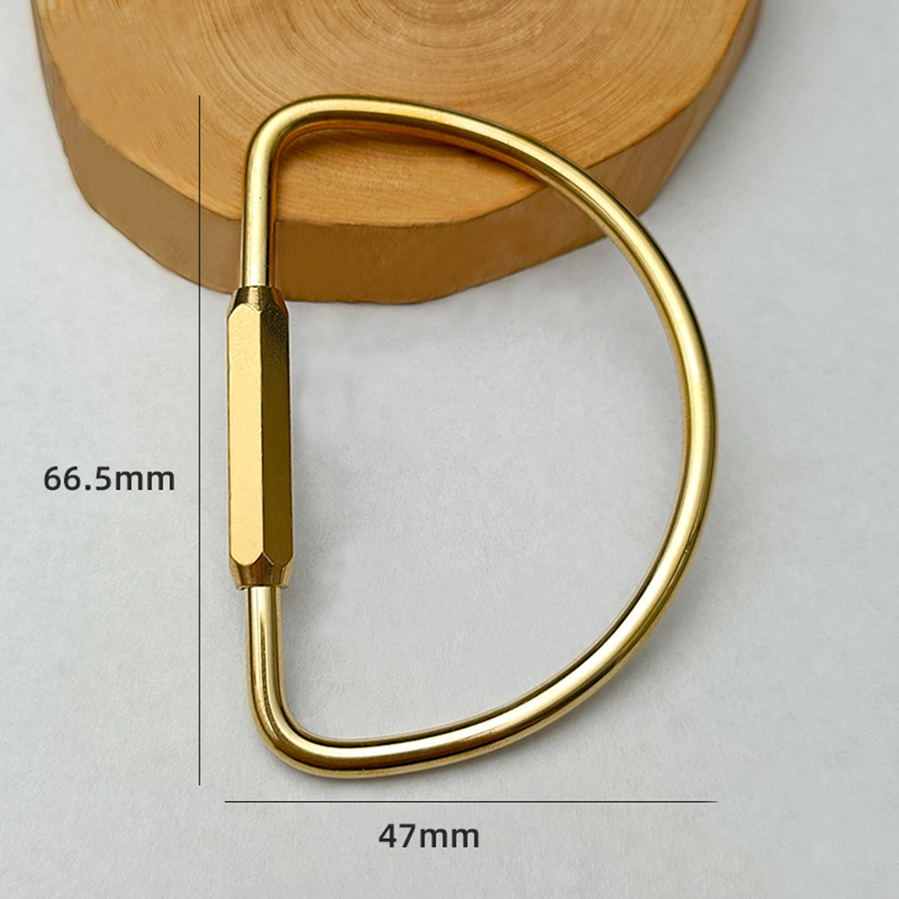Messing sleutelhanger met slot D sleutelhanger goudkleur camping karabijnhaak survival kampeeruitrusting gespen haken sleutelhangeraccessoires