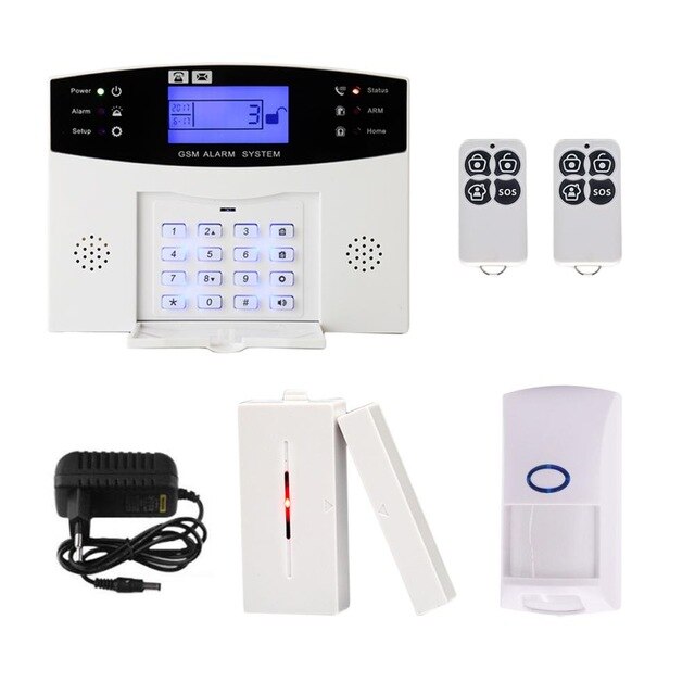 Jeatone Gsm Alarm Sms Draadloos Alarmsysteem Thuis Inbreker Alarm Kits Diy Lcd Display Pir Deur Raam Sensor App controle