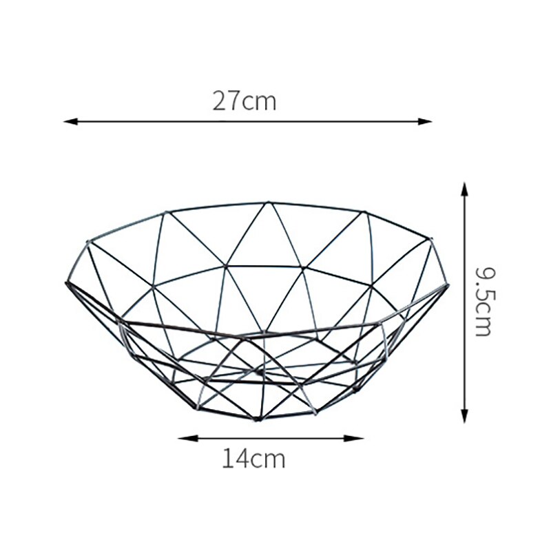 Cocina cesta contenedor tazón cesta de alambre de Metal soporte con ranuras para cocina fruta Almacenamiento de vegetales de bandeja de aperitivos de Bol para almacenar: G