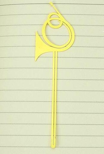 Instrumentos musicales occidentales de , marcapáginas de música creativos de Metal, marcapáginas para oficina, papelería de aprendizaje, de negocios: D