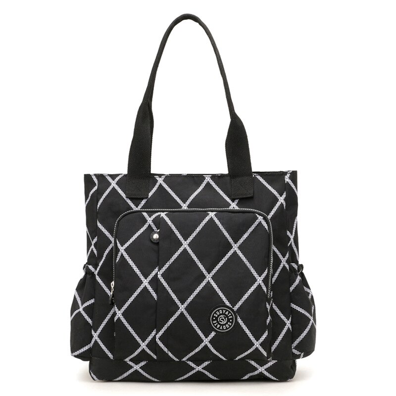 Multi-Functionele Mummie Tas Rusland Stijl Waterdichte Nylon Women's Bag Grote Capaciteit Dames Handtas: Large Squares