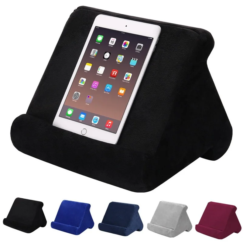Multifunctionele tabletstandaard, kussen, tablet- en telefoonhouder voor ipad, laptop, mobiele telefoon, ondersteuning voor bed, tablethouder, beugel, boek