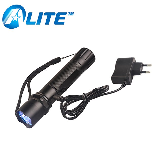 Tmwt 5w kraftig ultraviolet sort lys lommelygte usb genopladelig 395nm 365 led lilla lys 365nm uv lommelygte