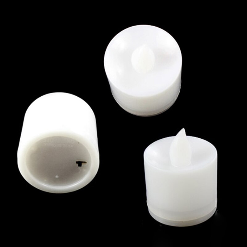 Velas de luz LED con forma de vela pequeña sin llama para Halloween, lámpara de vela, vela para decoración de jardín, Festival, decoración de boda, bricolaje, PI6
