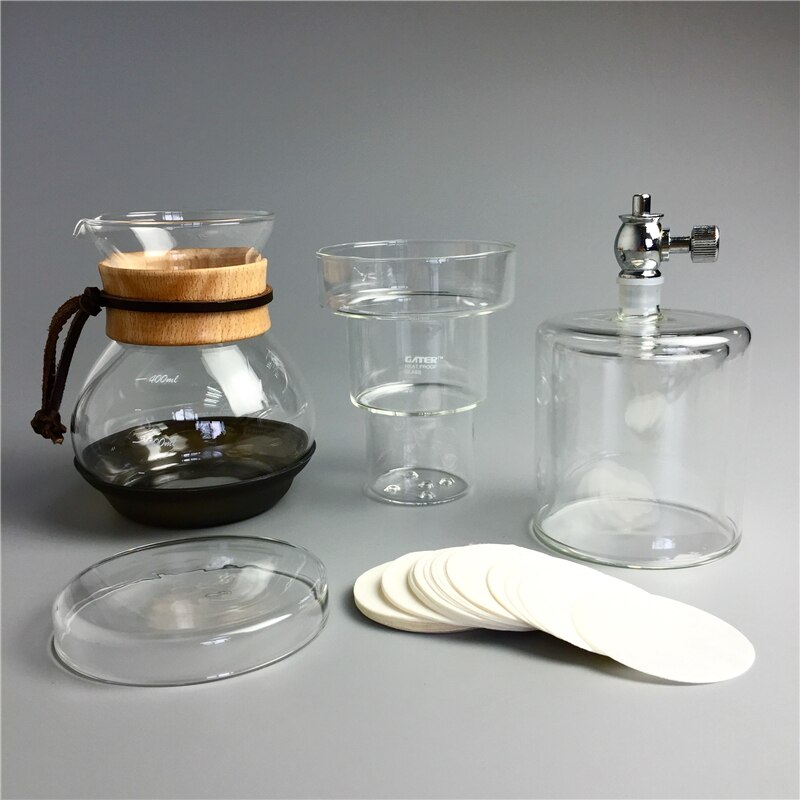 400ml Water Drip Coffee Maker Reusable Filter Tools Glass Espresso Coffee Dripper Pot Ice Cold Brew Coffee Machine