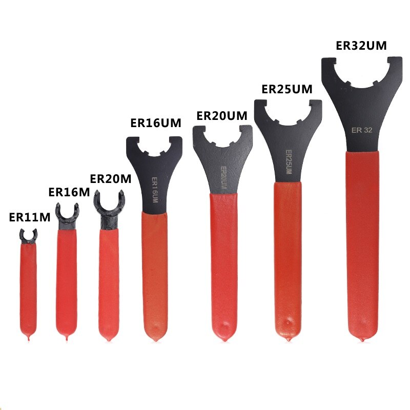 1 Pc M/Um Soort Er Wrench ER11/16/20/25/32 Er Spantang Moer Spanner end Frezen Bit Houder Cnc Draaibank Gereedschap