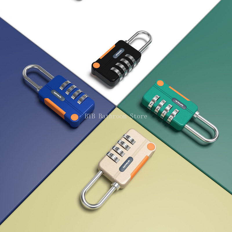 Concept Color 4 Digit Combination Lock Anti-theft Safely Code Lock Travel Luggage Suitcase Lockers Zinc Alloy Padlock