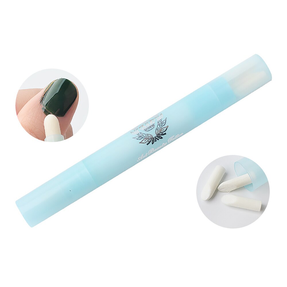 1pc Nail Polish Remover Pen with 3 Pen Points UV Gel Cleaner Edge Corrector Pen Manicure Cleaning Pen Nail Art: Blue