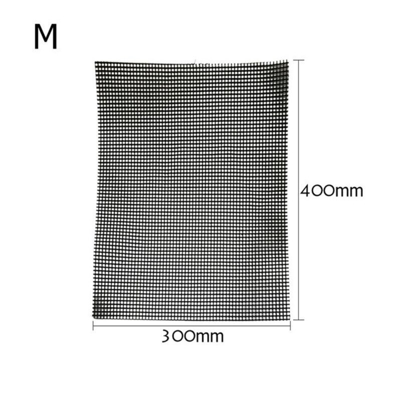 BBQ Grill Cover Mat almohadilla reutilizable antiadherente PTFE malla para asar para uso en interiores al aire libre BBQ accesorios BQ: M