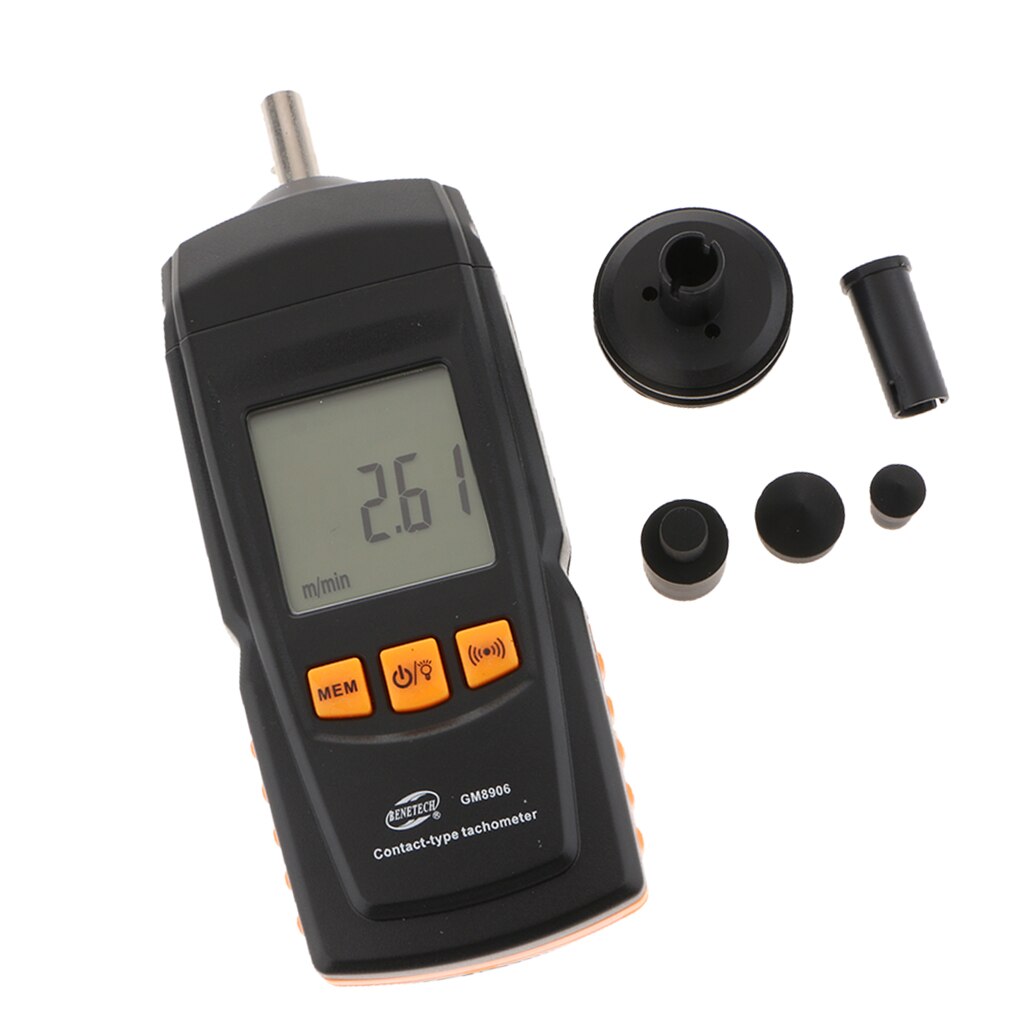 Digitale Toerenteller Contact Rpm Meter Motor Speed Gauge Speed Tach Meter Met Te Lezen Lcd-scherm