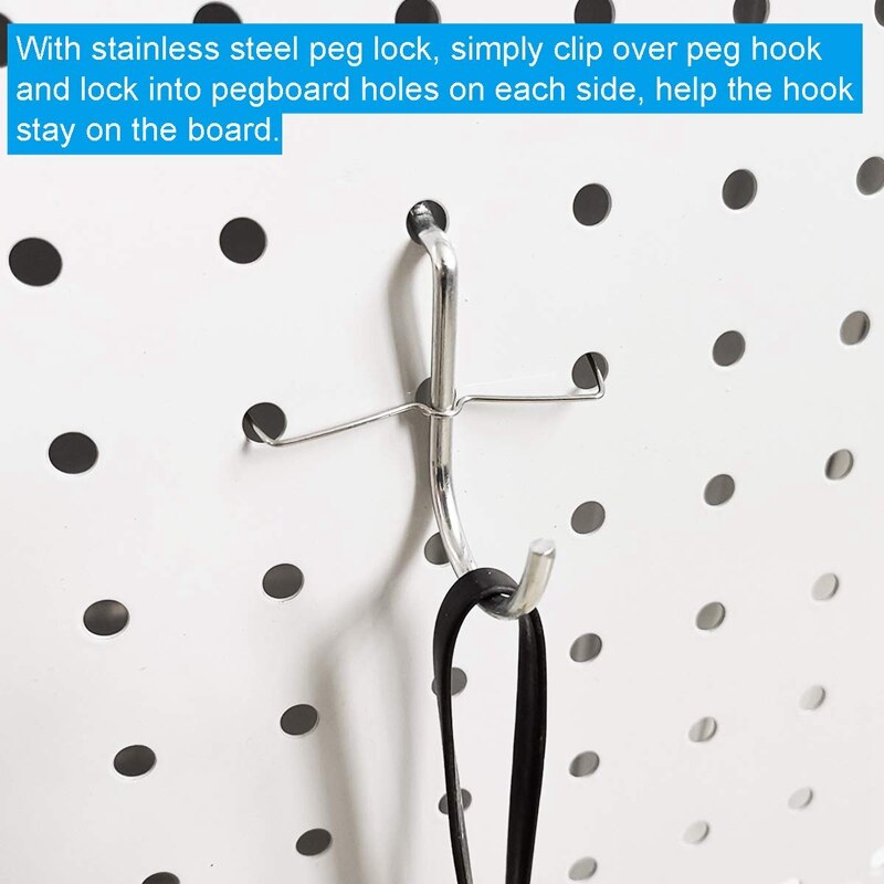 Szs 80- delade pegboard krokar sortiment med pegboard lådor, peg lås, för att organisera olika verktyg för köket pysselrum