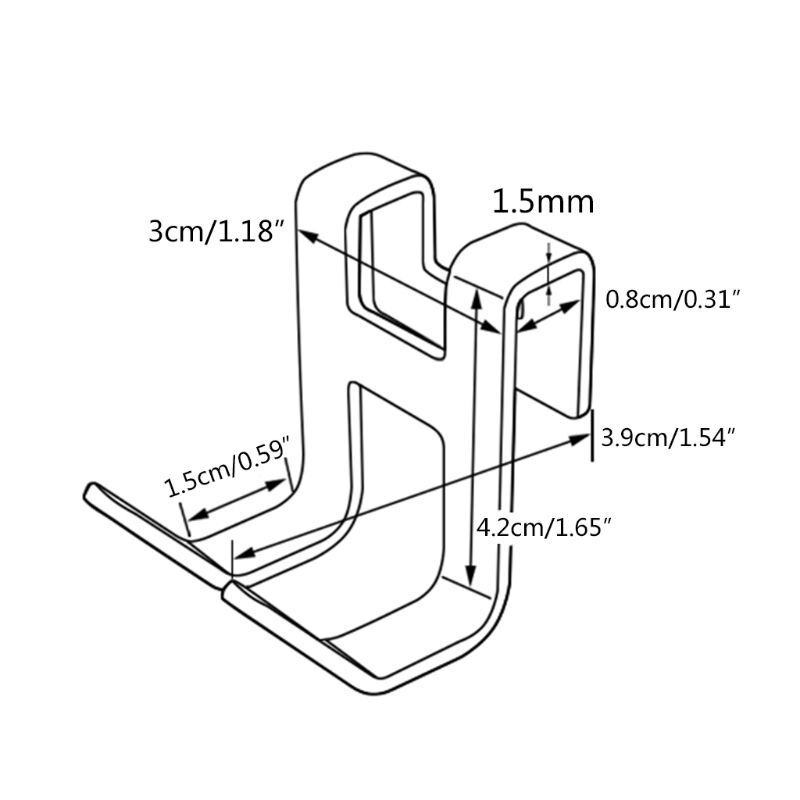 Ruimte aluminium metalen deurhaak punch-free wandhanger handdoekhouder