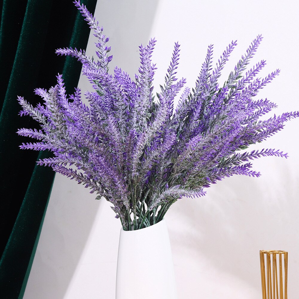 5-Tak Tarwe Simulatie Lavendel Pastorale Bloemen Planten Kunstplanten Bruiloft Decoratie