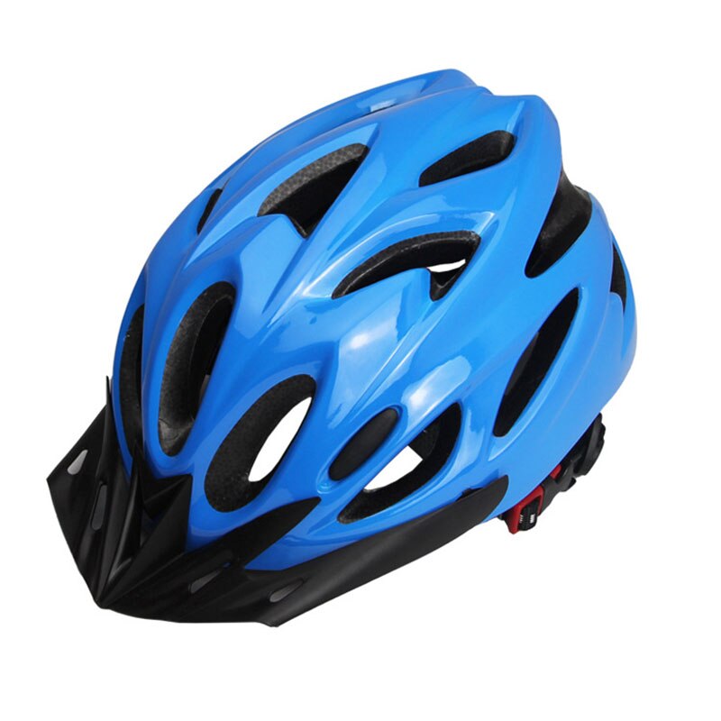 Fietshelm Rijden Helm Een Stuk Molding Unisex Security Fietsen Apparatuur Elektrische Auto Super Licht Ademend Eps Foam Pc: blue
