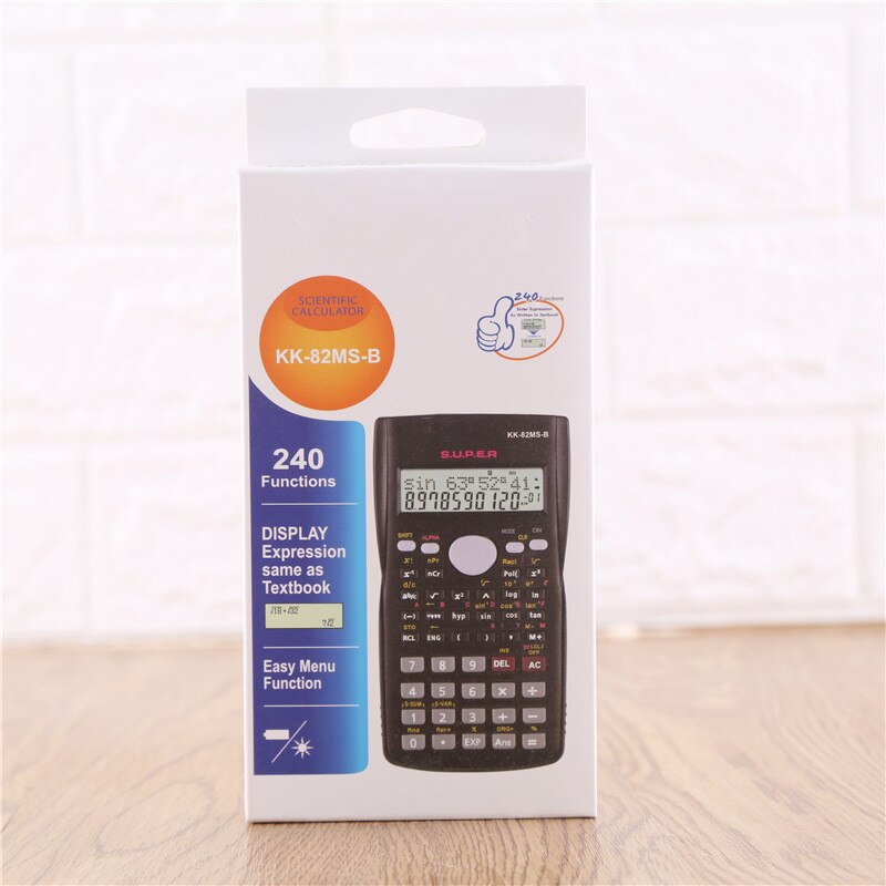 Function Calculator 82MS Handheld Multi-function 2-Line Display Digital LCD Scientific Calculator