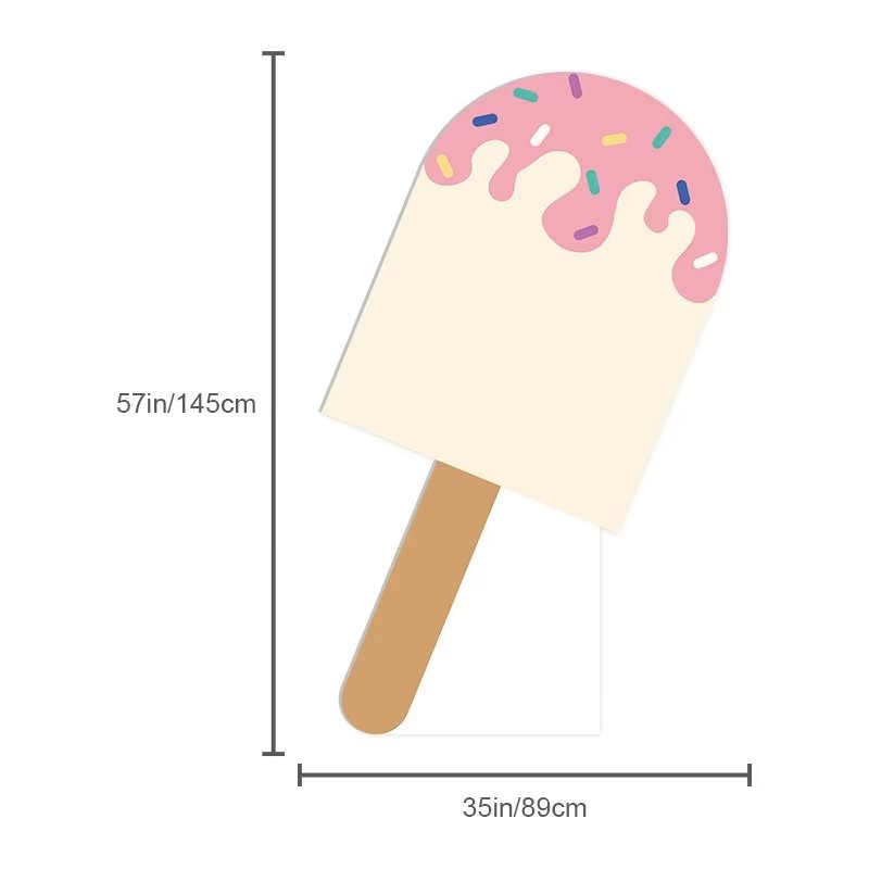 Ijs Donut Cutouts Kt Board Ijs Baby Shower Meisjes 1e Verjaardagsfeestje Achtergronden Achtergrond Foto Rekwisieten Decoratie: Deep Sapphire