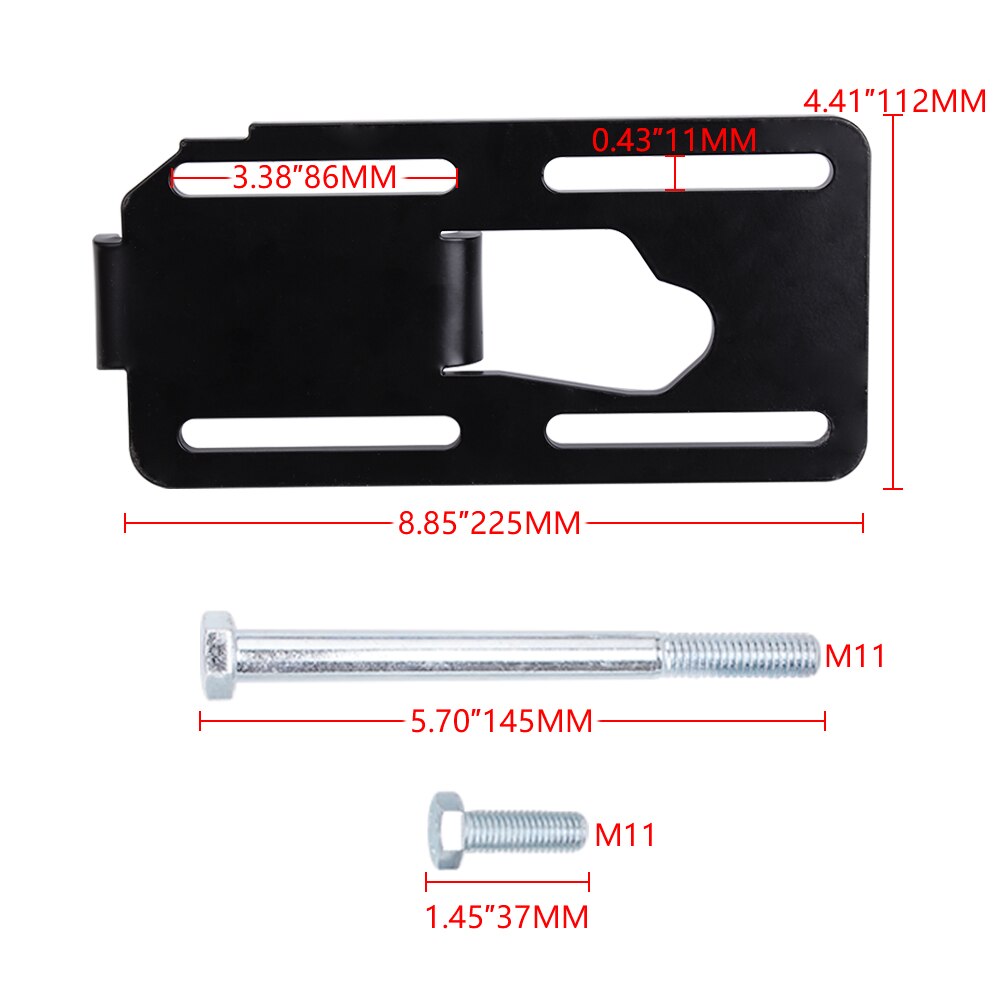 Black Steel Engine Swap Mount Brackets Kit Engine Compartment Fits for LS1 LS2 LS6 LSX Blazer Suburban Pickup 2wd RS-EM1022