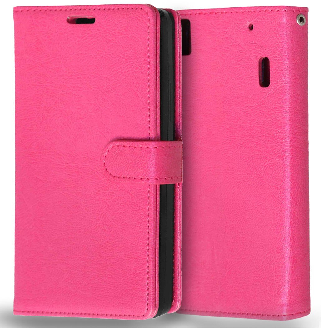 For Lenovo A7000 Book Style Wallet Leather Bag Case For Lenovo K3 Note A 7000 K50-T5 K50 Case Phone Back Cover With Card Holder: Rose