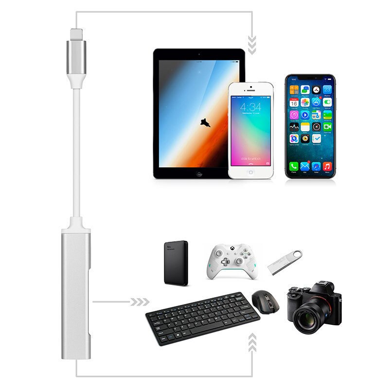 USB OTG Adattatore di Ricarica-Cavo Per Apple OTG Kit Adattatore Ipad Converter Per Macchina Fotografica Porta Cavo Adattatore Per IPhone consegna veloce