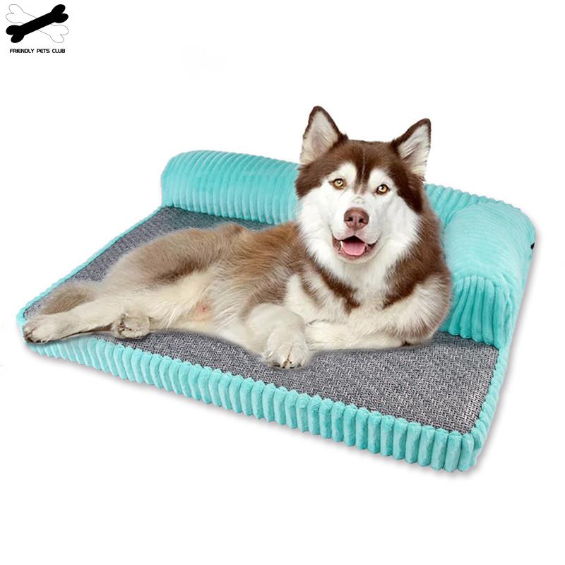 Spons Huisdier Bed Waterdicht Huisdier Producten Afneembare Lounger Sofa Wasbare Puppy Bed Zacht Kussen Cama Huis Voor Kat Plus Size