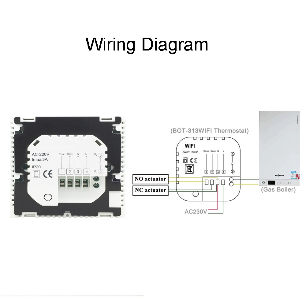 Vancoo Wifi Slimme Thermostaat 220V Voor Gas Boiler Verwarming Temperatuurregelaar Thermoregulator Werken Met Alexa Google Thuis