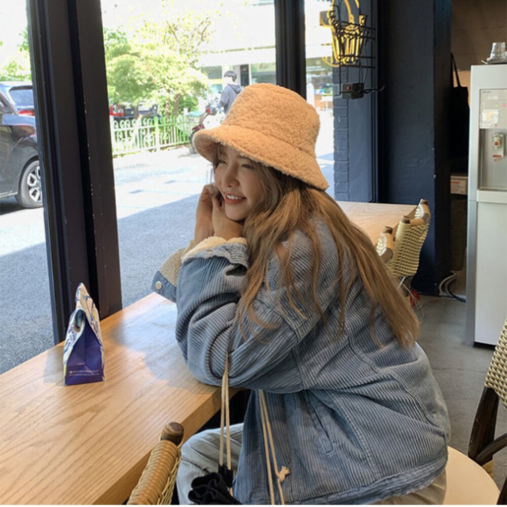 Hoeden voor vrouwen, hoed, effen kunstbont, warme damespet, imitatiebont winterhoed voor vrouwen, panama damespet, visserspet