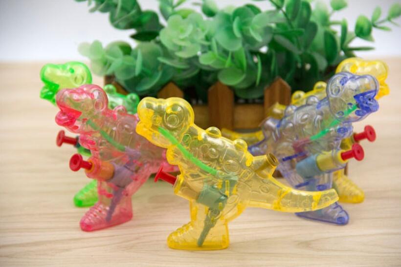 2pcs Mini Dinosaur Water Gun Outdoor Beach Water Gun Portable Blaster Gun Kids Beach Toys For Children Summer Beach Games