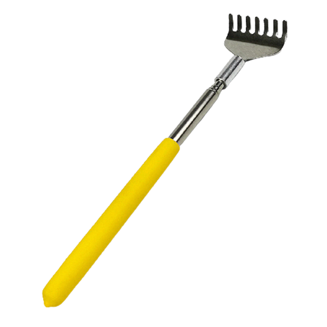 Gratte-dos télescopique, griffe de Massage extensible pour le dos, Massage relaxant, outil Anti-démangeaison: Yellow