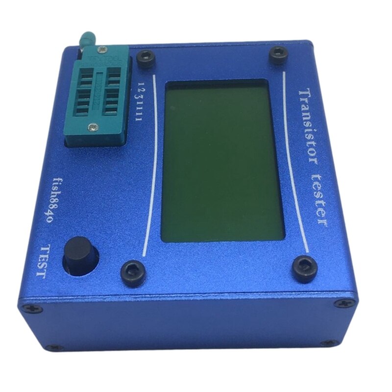 LCR-T4 Transistor Tester ESR Meter Mega 328 Transistor Tester with Blue Case